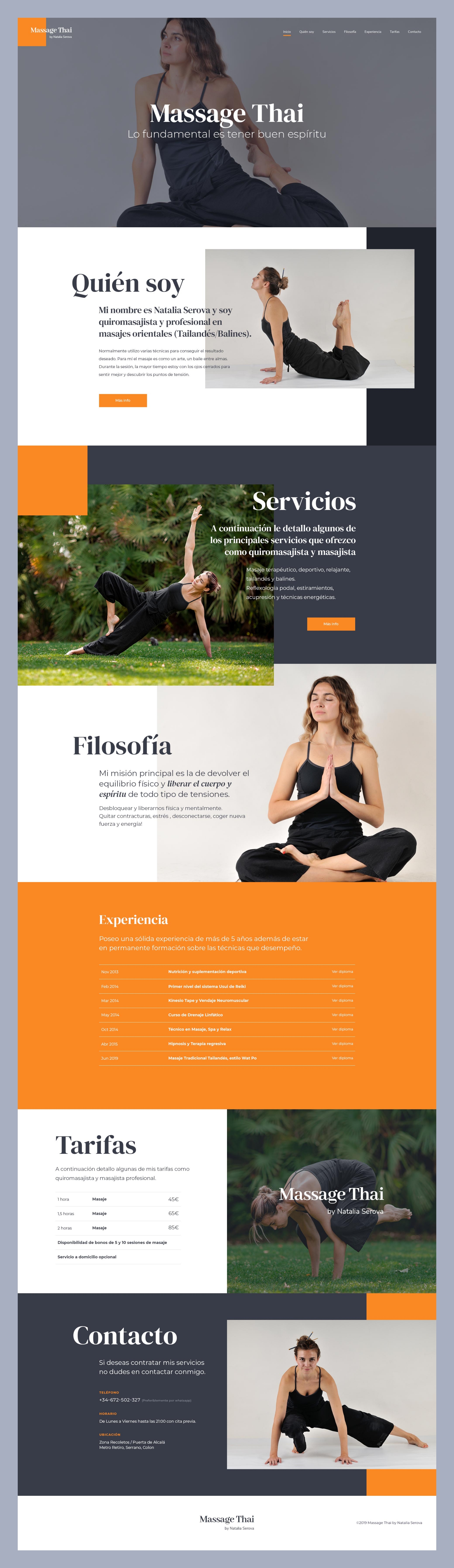 Diseño web Thai Balance