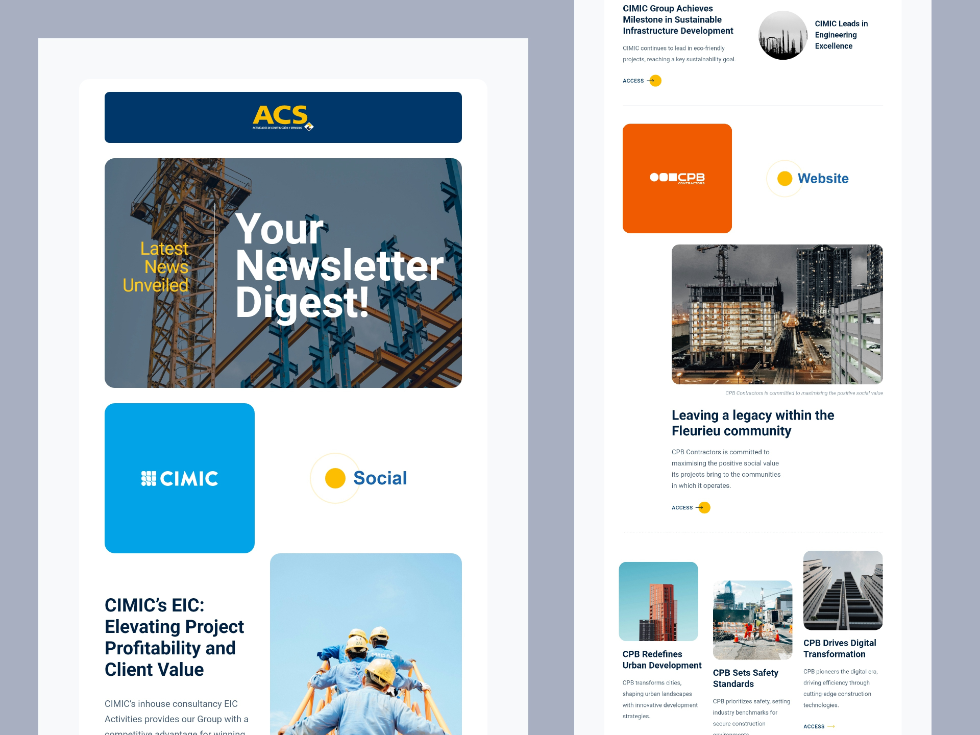 Diseño newsletter ACS